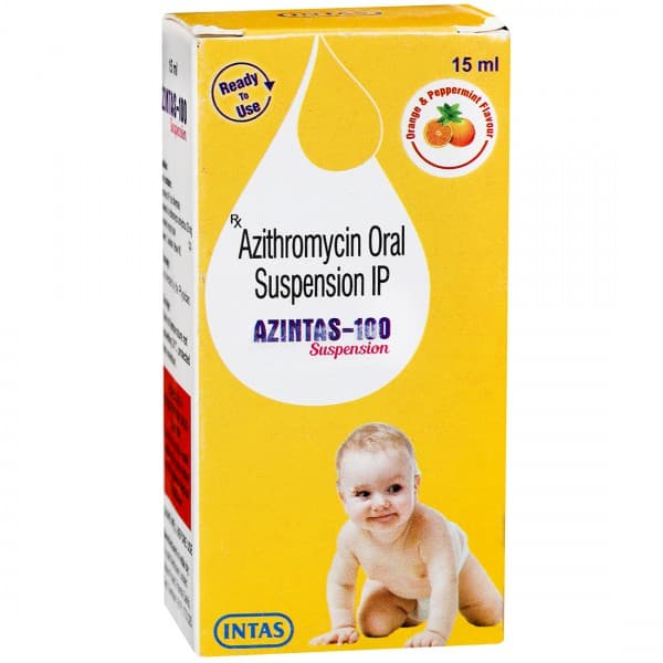 Azintas 100 Orange & Peppermint Flavour Suspension 15 ml