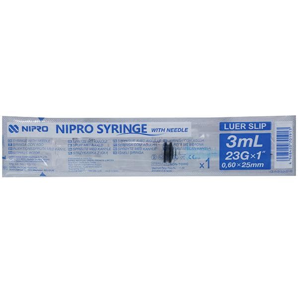 Nipro Syringe With Needle 3 ml