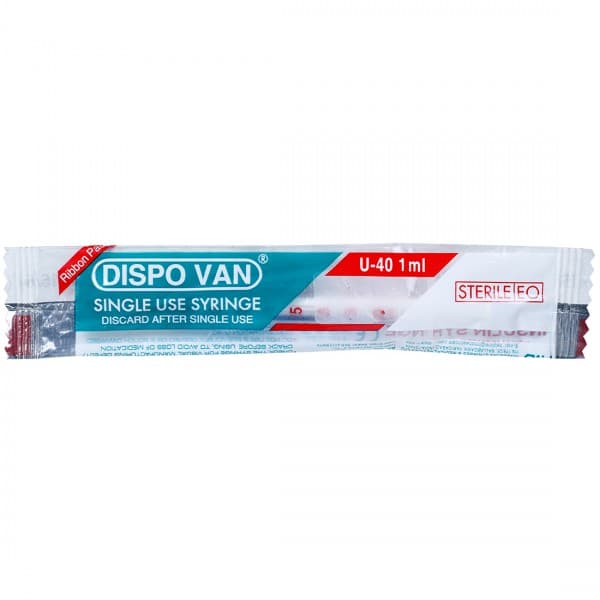 Dispo Van Insulin 40 U (31G) Syringe 1 ml Pack Of 1