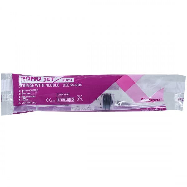 Romo Jet Syringe With Needle 20 ml