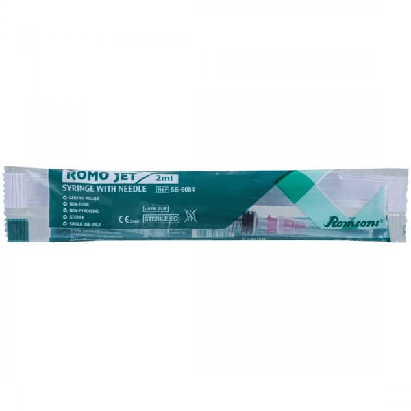 Romo Jet Syringe With Needle 2 ml