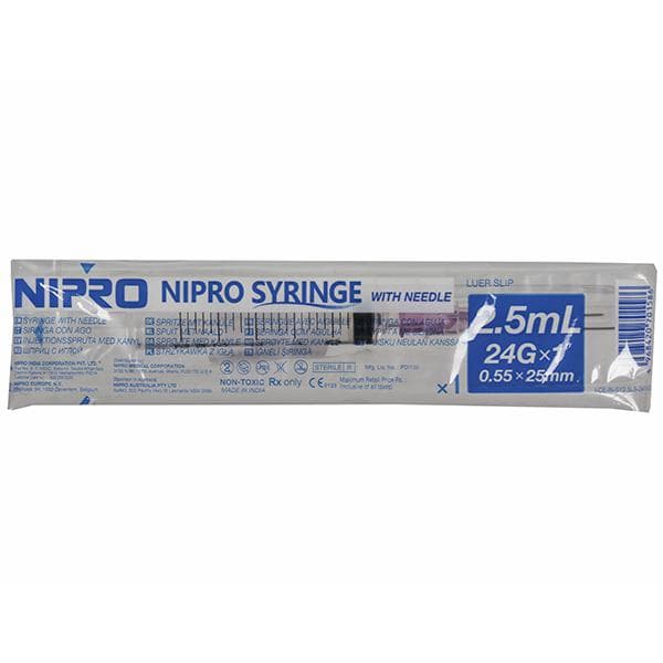 Nipro Syringe With Needle 2.5 ml