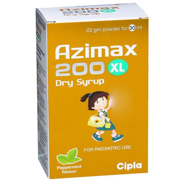 Azimax XL Peppermint Flavour 200 mg Dry Syrup 30 ml
