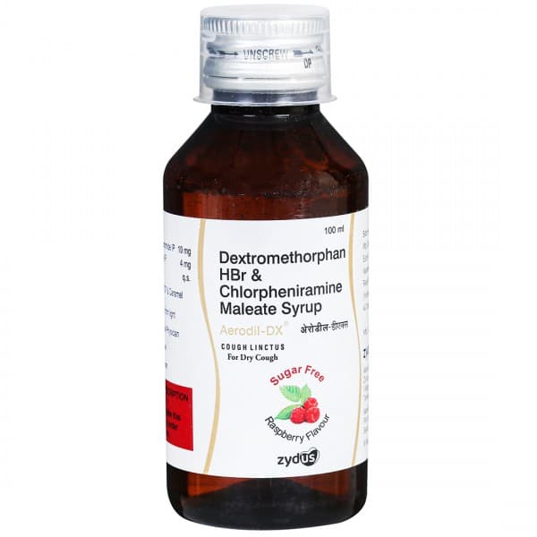 Aerodil DX Raspberry Flavour Sugar Free Syrup 100 ml