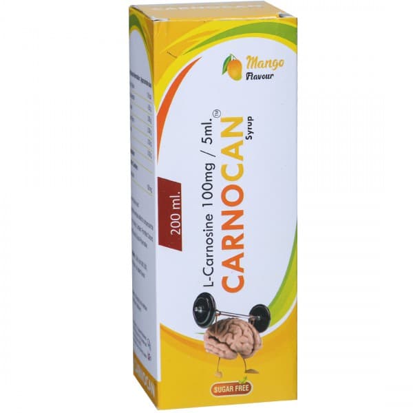 Carnocan Mango Flavour Sugar Free 100 mg/5 ml Syrup 200 ml