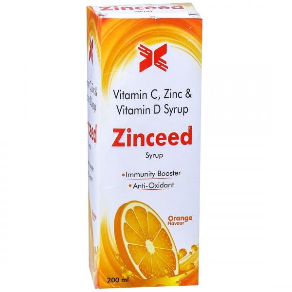 Zinceed Orange Flavour Syrup 200 ml