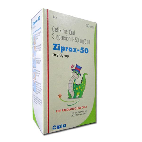 Ziprax 50 mg/5 ml Dry Syrup 30 ml