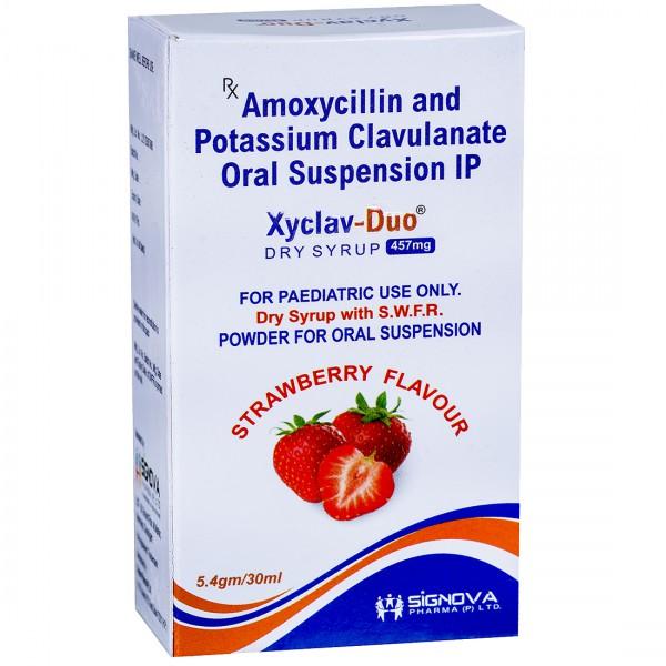 Xyclav Duo Strawberry Flavour Dry Syrup 5.4 g/30 ml