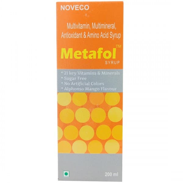 Metafol (Alphonso Mango Flavour) Sugar Free Syrup 200 ml