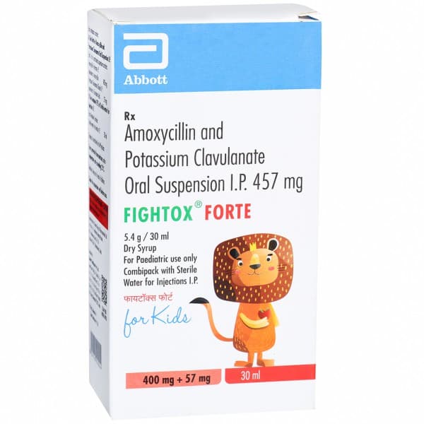 Fightox Forte (For Kids) 400 mg + 57 mg Dry Syrup 30 ml