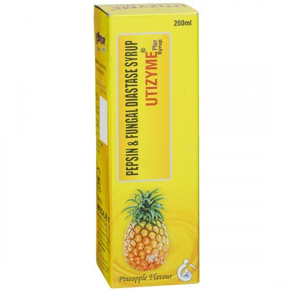 Utizyme Plus Pineapple Flavour Syrup 200 ml