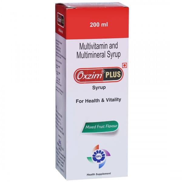 Oxzim Plus Mixed Fruit Flavour Syrup 200 ml