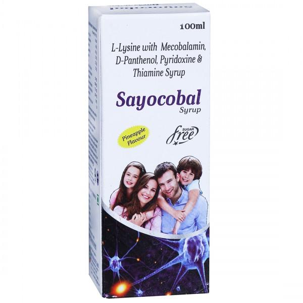 Sayocobal (Pineapple Flavour) Sugar Free Syrup 100 ml
