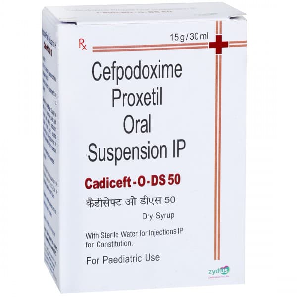 Cadiceft O DS 50 mg Dry Syrup 15 g/30 ml