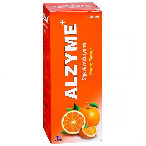 Alzyme + Orange Flavour Syrup 200 ml