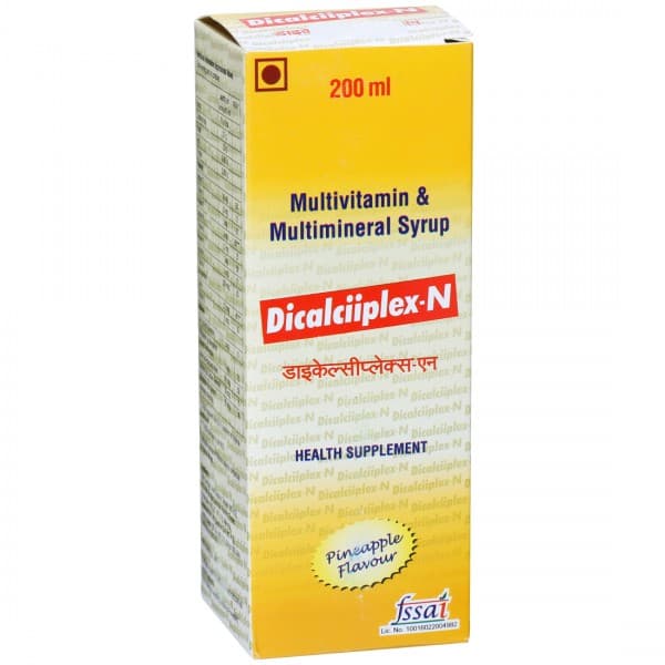 Dicalciiplex N Pineapple Flavour Syrup 200 ml
