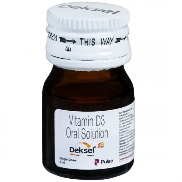 Deksel Nano 60000 IU Suger Free Oral Solution 5 ml