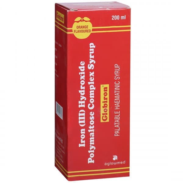 Globiron Orange Flavour Syrup 200 ml