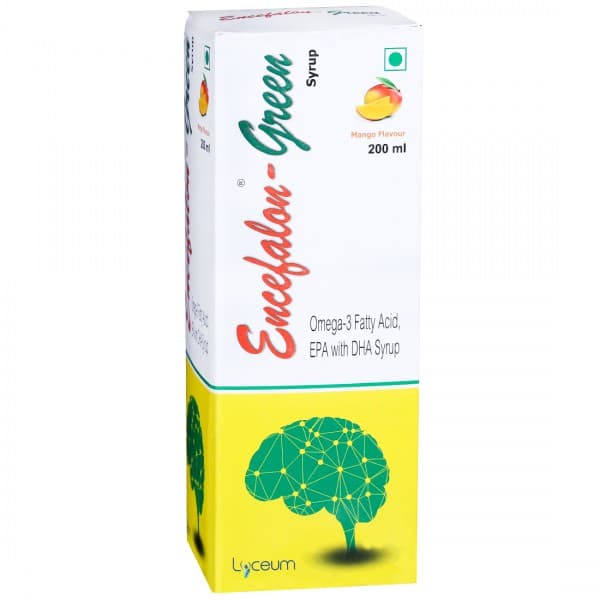 Encefalon Green Mango Flavour Syrup 200 ml