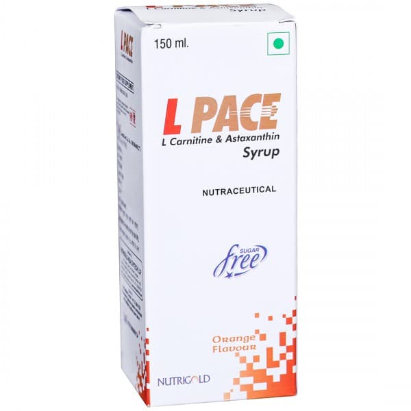 L Pace Sugar Free Orange Flavour Syrup 150 ml