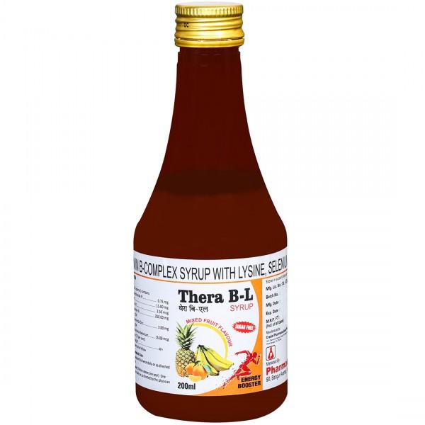 Thera B L Sugar Free Mixed Fruit Flavour Syrup 200 ml
