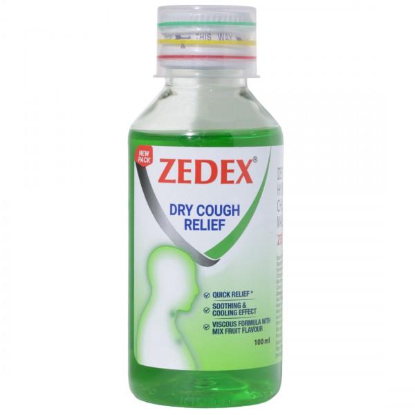 Zedex Dry Cough Relief Mix Fruit Flavour Syrup 100 ml