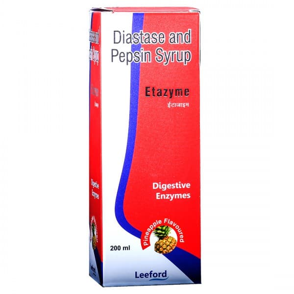 Etazyme Pineapple Flavoured Syrup 200 ml