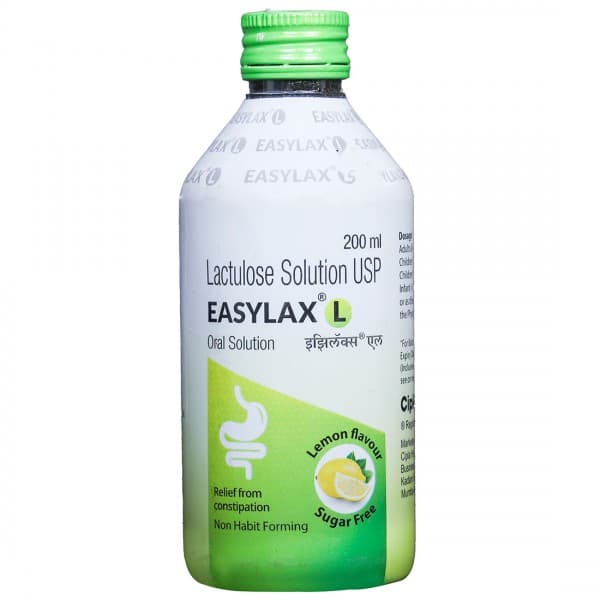 Easylax L (Lemon Flavour) Sugar Free Oral Solution 200 ml