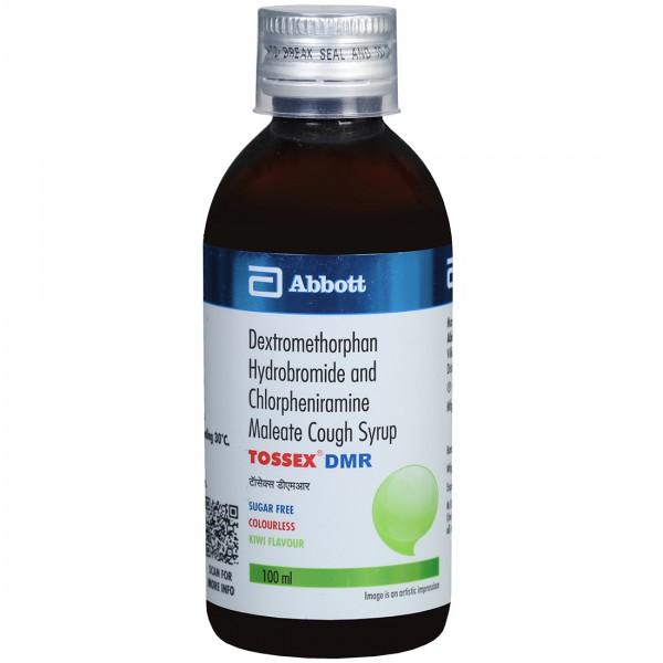 Tossex DMR Sugar Free Kiwi Flavour Syrup 100 ml