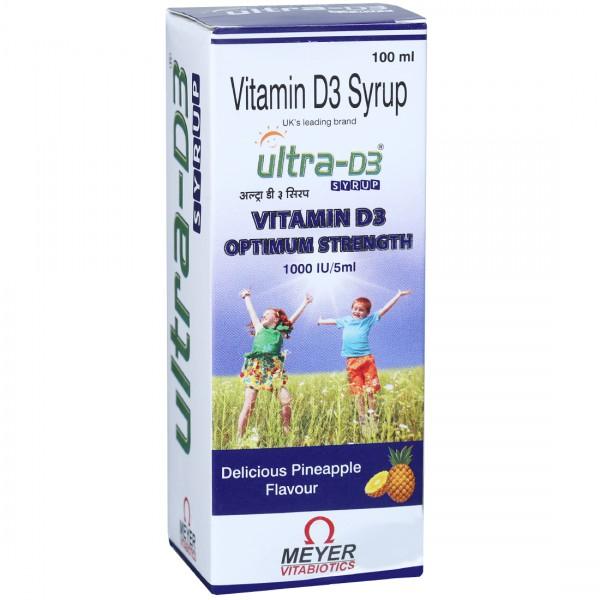 Ultra D3 1000 Iu/5 ml Syrup Delicious Pineapple Flavour 100 ml