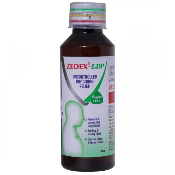 Zedex LDP Sugar Free Supreme Ginger & Lemon Flavour Syrup 120 ml