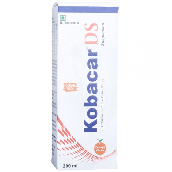 Kobacar DS Sugar Free Orange Flavor Suspension 200 ml