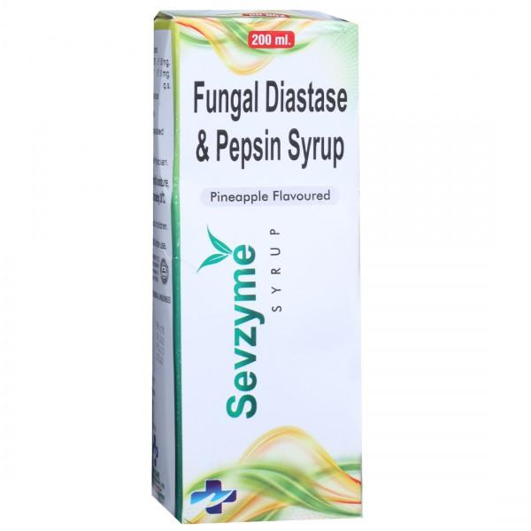 Sevzyme Pineapple Flavoured Syrup 200 ml
