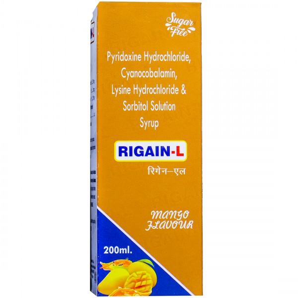Rigain L Mango Flavour Sugar Free Syrup 200 ml