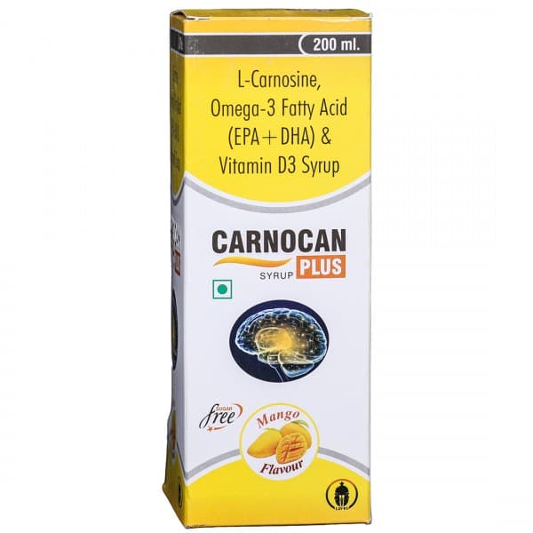 Carnocan Plus Sugar Free Mango Flavour Syrup 200 ml
