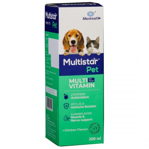 Multistar Pet Chicken Flavour Veterinary Syrup 200 ml