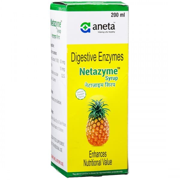 Netazyme Delicious Pineapple Flavour Syrup 200 ml