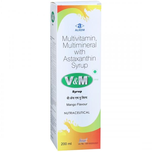 V & M NU Mango Flavour Syrup 200 ml