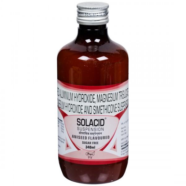 Solacid Sugar Free Aniseed Flavour Suspension 340 ml