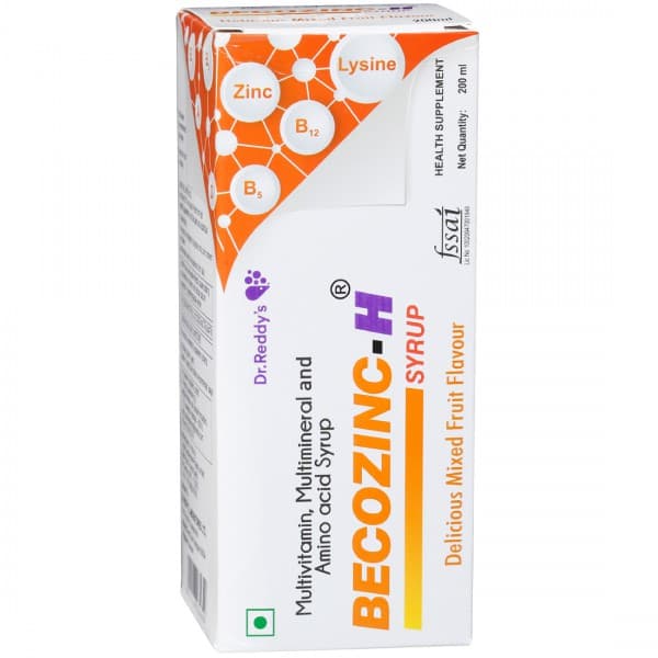 Becozinc H Mixed Fruit Flvour Syrup 200 ml