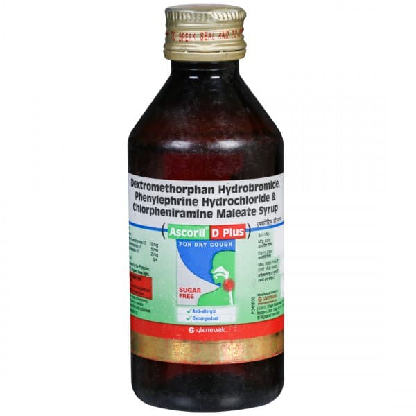 Ascoril D Plus Sugar Free Syrup 100 ml