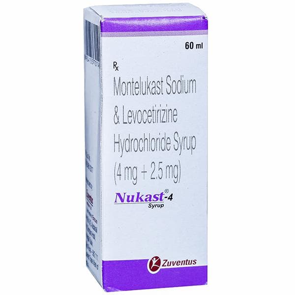 Nukast 4 mg Syrup 60 ml