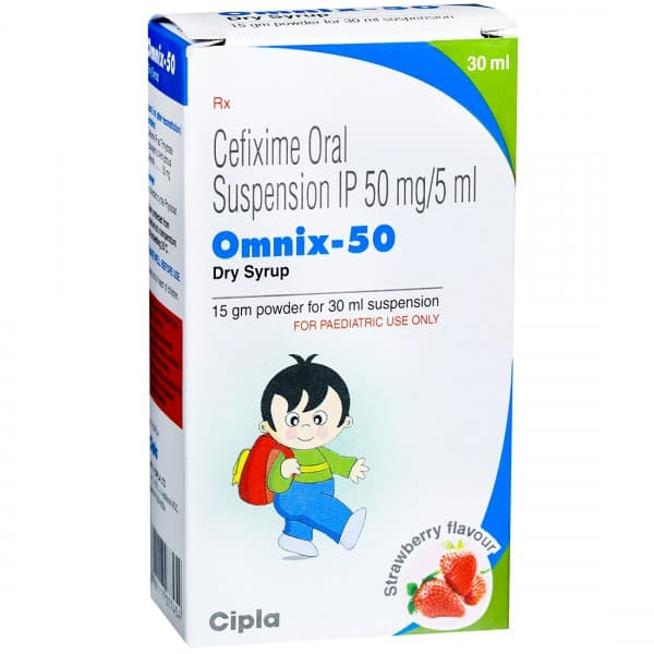 Omnix 50 Strawberry Flavour Dry Syrup 30 ml