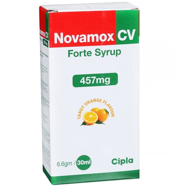 Novamox CV Forte Tangy Orange Flavour Syrup 30 ml