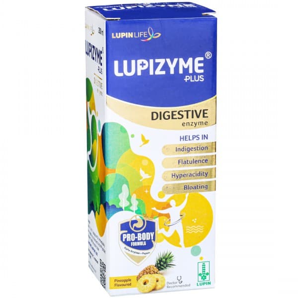 Lupizyme Plus Pineapple Flavour Syrup 200 ml
