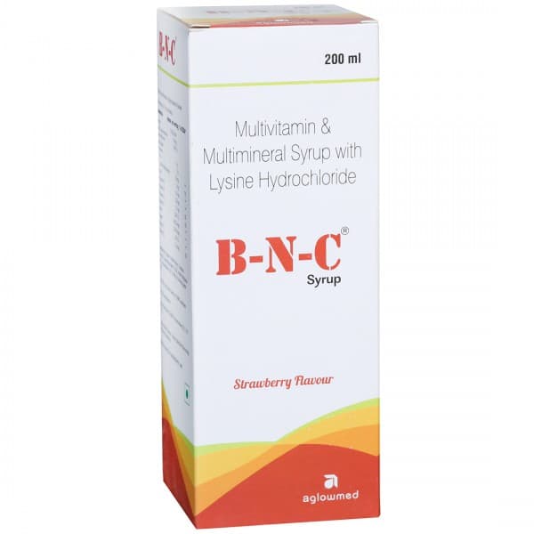B N C Strawberry Flavour Syrup 200 ml