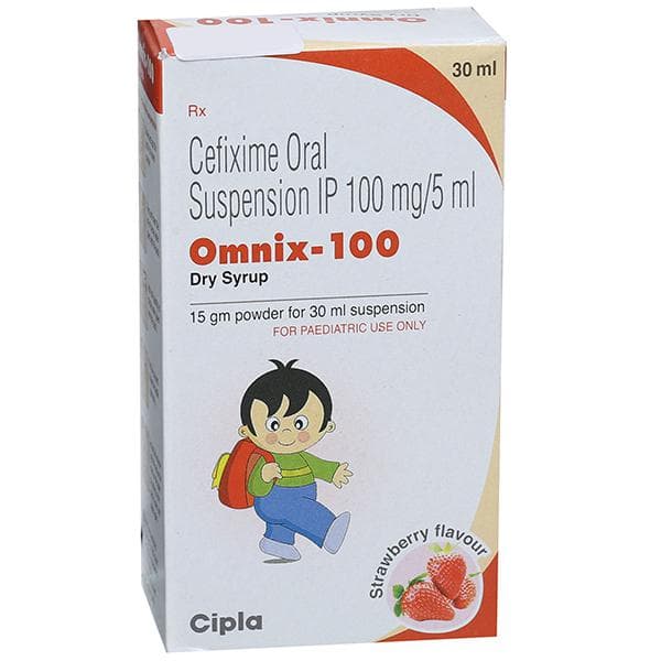 Omnix 100 Strawberry Flavour Dry Syrup 30 ml