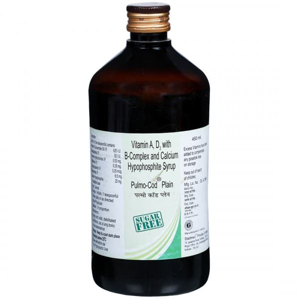 Pulmo Cod Plain Sugar Free Syrup 450 ml