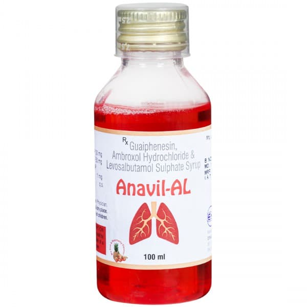 Anavil AL Mix Fruit & Rasphberry Flavour Syrup 100 ml
