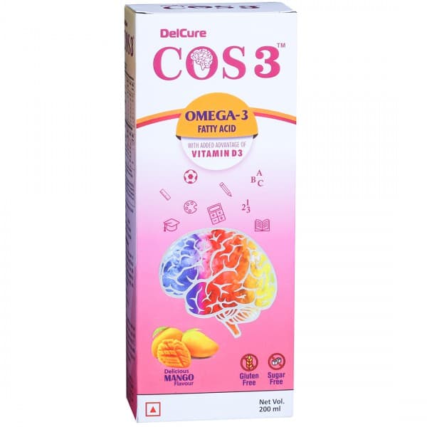 Cos 3 Sugar Free Delicious Mango Flavour Syrup 200 ml